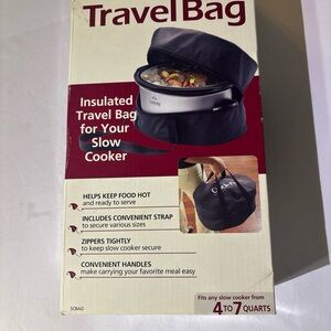 Crock-Pot Black Insulated Travel Bag for Slow Cookers